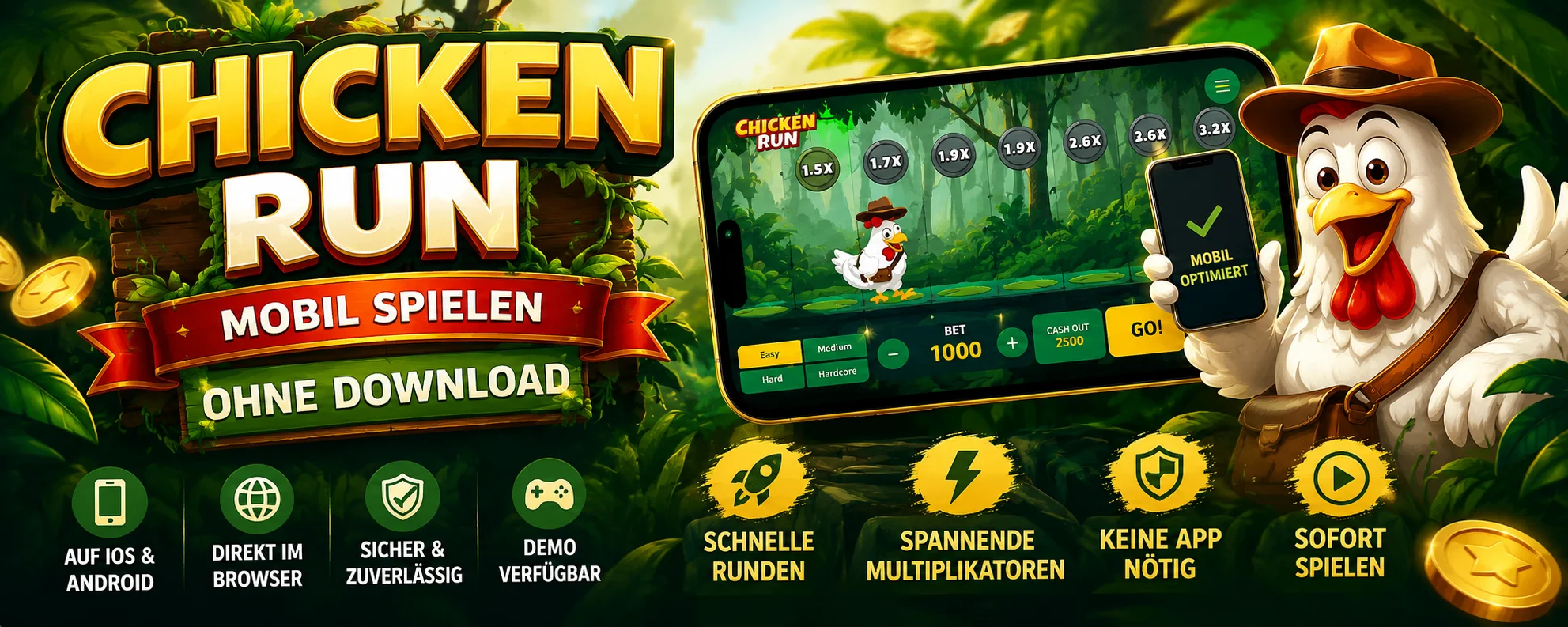 Chicken Run mobil banner